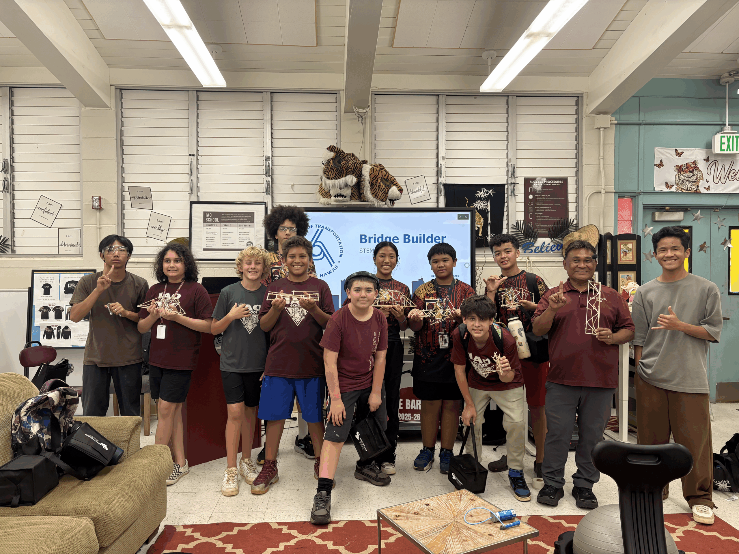 Iao Intermediate Students Take on Bridge Building!